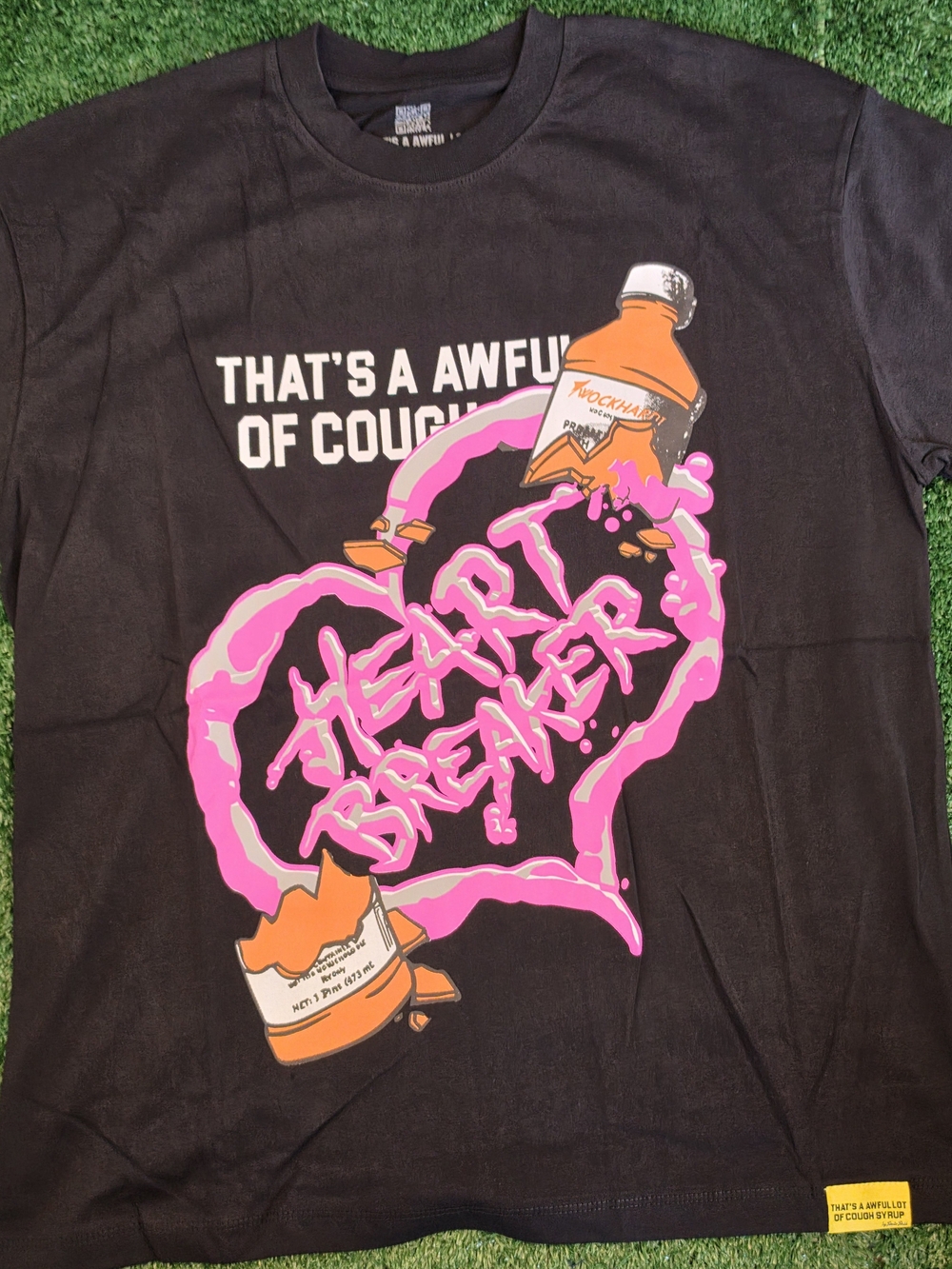 That's A Awful Lot Of Cough Syrup "Heart Breaker" Tee - Black (XL)